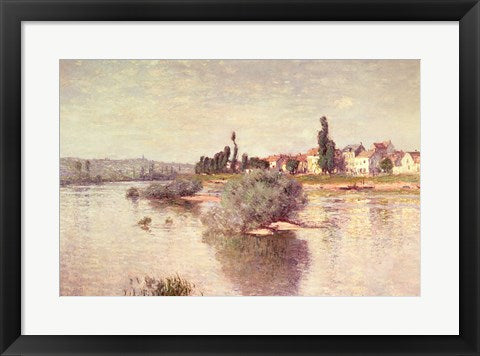 Framed Art The Seine at Lavacourt, 1880 by Claude Monet Wall Decor 18x24 Artwork