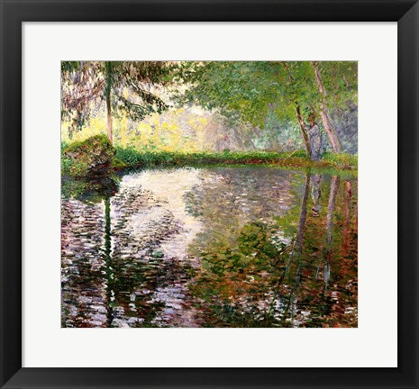 Framed Art The Lake at Montgeron by Claude Monet Wall Decor 18x24 Artwork