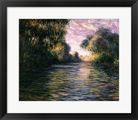Framed Art Morning on the Seine, 1897 by Claude Monet Wall Decor 18x24 Artwork