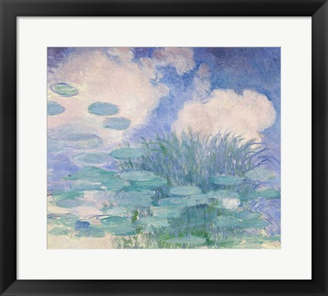 Framed Art Waterlilies, 1914-17 reflection by Claude Monet Wall Decor 18x24 Artwork