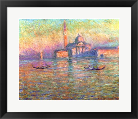 Framed Art San Giorgio Maggiore, Venice, 1908 by Claude Monet Wall Decor 18x24 Artwork
