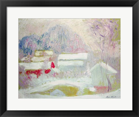 Framed Art Sandviken, Norway, 1895 by Claude Monet Wall Decor 18x24 Artwork