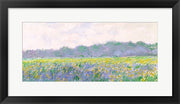 Framed Art Frame Art Field of Yellow Irises at Giverny, 1887 by Claude Monet Wall Decor 18x24 Artwork
