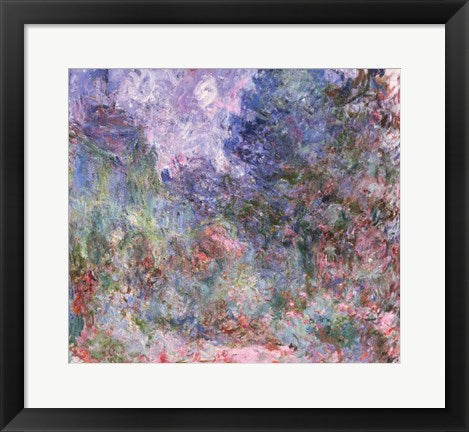 Framed Art The House at Giverny Viewed from the Rose Garden, 1922-24 by Claude Monet Wall Decor 18x24 Artwork