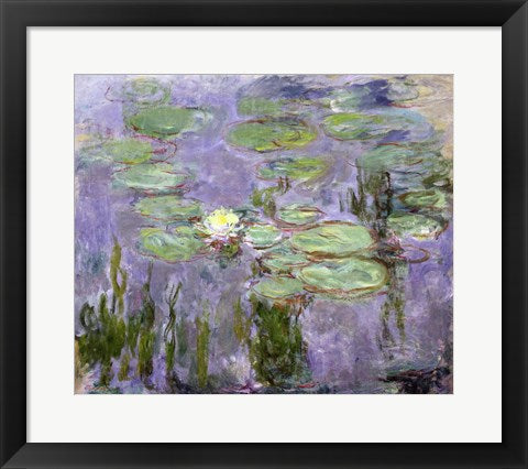 Framed Art Waterlilies, 1915 by Claude Monet Wall Decor 18x24 Artwork