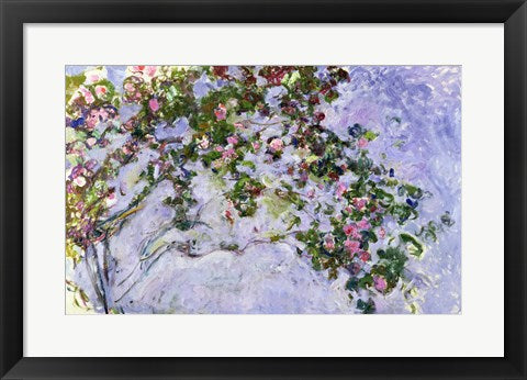 Framed Art The Roses, 1925-26 by Claude Monet Wall Decor 18x24 Artwork