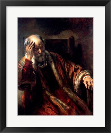 Framed Art Frame Art An Old Man in an Armchair by Rembrandt van Rijn Wall Decor 18x24 Artwork