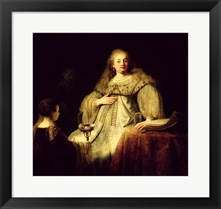 Framed Art Artemisia, 1634 by Rembrandt van Rijn Wall Decor 18x24 Artwork