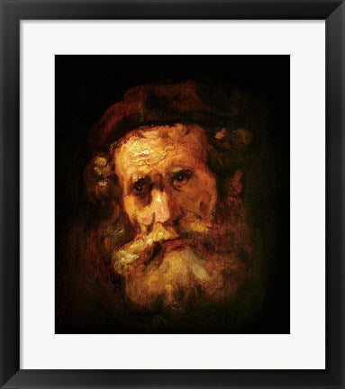 Framed Art A Rabbi by Rembrandt van Rijn Wall Decor 18x24 Artwork