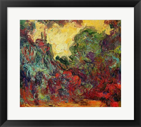 Framed Art The Artist's House from the Rose Garden by Claude Monet Wall Decor 18x24 Artwork