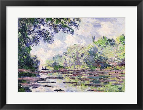 Framed Art The Seine at Giverny, 1885 by Claude Monet Wall Decor 18x24 Artwork