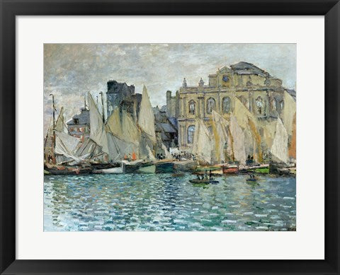 Framed Art View of Le Havre, 1873 by Claude Monet Wall Decor 18x24 Artwork