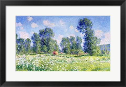 Framed Art Frame Art Effect of Spring, Giverny, 1890 by Claude Monet Wall Decor 18x24 Artwork
