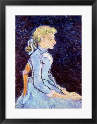 Framed Art Frame Art Adeline Ravoux, 1890 by Vincent Van Gogh Wall Decor 18x24 Artwork