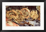 Framed Art Frame Art Four Withered Sunflowers, 1887 by Vincent Van Gogh Wall Decor 18x24 Artwork