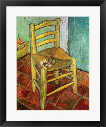 Framed Art Vincent's Chair, 1888 by Vincent Van Gogh Wall Decor 18x24 Artwork