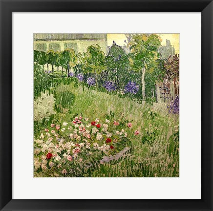 Framed Art Frame Art Daubigny's garden, 1890 by Vincent Van Gogh Wall Decor 18x24 Artwork