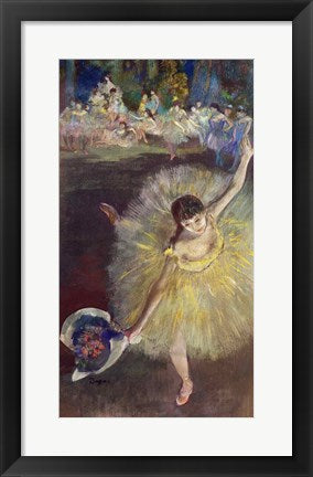 Framed Art Frame Art End of an Arabesque, 1877 by Edgar Degas Wall Decor 18x24 Artwork