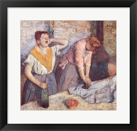 Framed Art The Laundresses, c.1884 by Edgar Degas Wall Decor 18x24 Artwork