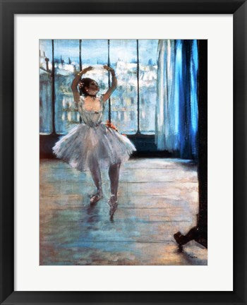 Framed Art Frame Art Dancer in Front of a Window by Edgar Degas Wall Decor 18x24 Artwork