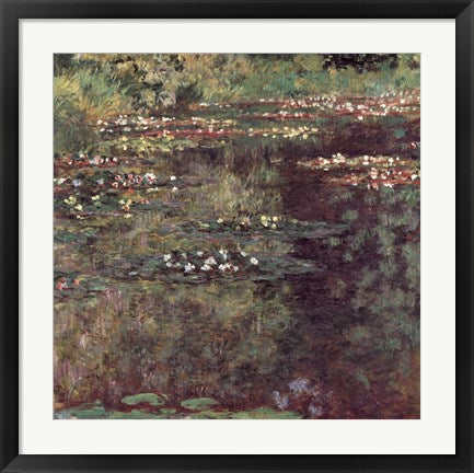 Framed Art Etang aux Nympheas by Claude Monet Wall Decor 18x24 Artwork
