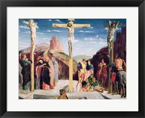 Framed Art Frame Art Calvary, after a painting by Andrea Mantegna by Edgar Degas Wall Decor 18x24 Artwork