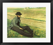 Framed Art Eugene Manet by Edgar Degas Wall Decor 18x24 Artwork