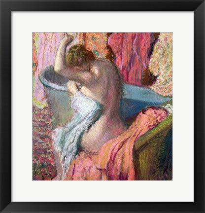 Framed Art Seated Bather, 1899 by Edgar Degas Wall Decor 18x24 Artwork