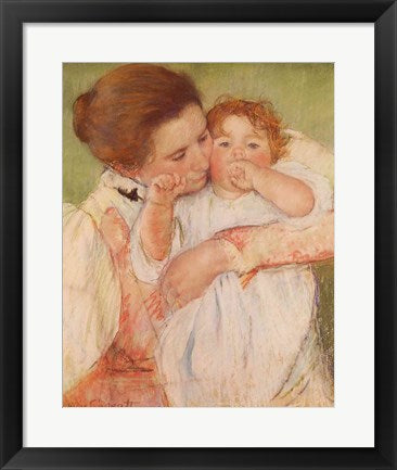 Framed Art Mother and Child, 1897 by Mary Cassatt Wall Decor 18x24 Artwork