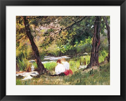 Framed Art Two Seated Women by Mary Cassatt Wall Decor 18x24 Artwork