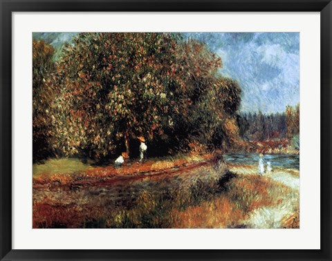 Framed Art Frame Art Chestnut Tree in Bloom by Pierre-Auguste Renoir Wall Decor 18x24 Artwork