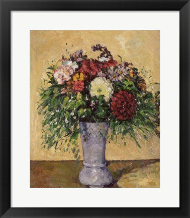 Framed Art Frame Art Bouquet of Flowers in a Vase, c.1877 by Paul Cezanne Wall Decor 18x24 Artwork