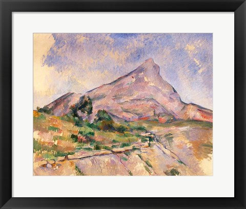Framed Art Mont Sainte-Victoire, 1897-98 by Paul Cezanne Wall Decor 18x24 Artwork