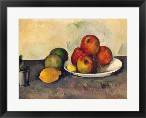 Framed Art Still life with Apples, c.1890 by Paul Cezanne Wall Decor 18x24 Artwork