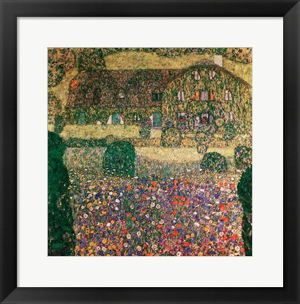 Framed Art Frame Art Country House by the Attersee, c.1914 by Gustav Klimt Wall Decor 18x24 Artwork