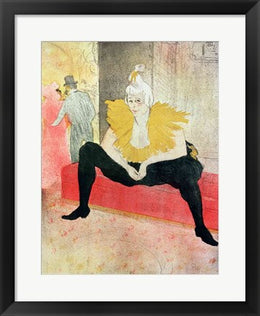 La Clowness Looks Around, Madamoiselle Cha-U-Kao by Henri de Toulouse-Lautrec