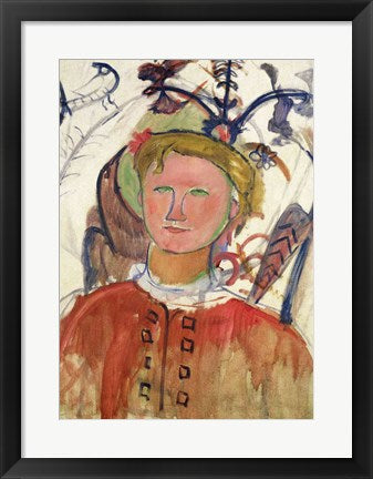 Framed Art Marie Vassilieff by Amedeo Modigliani Wall Decor 18x24 Artwork