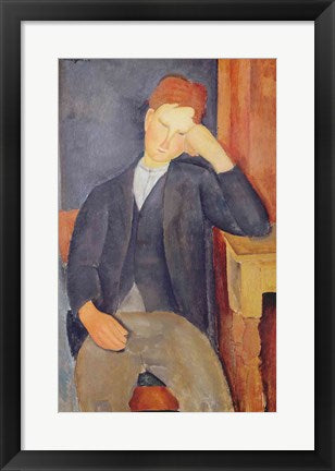 Framed Art The young apprentice by Amedeo Modigliani Wall Decor 18x24 Artwork