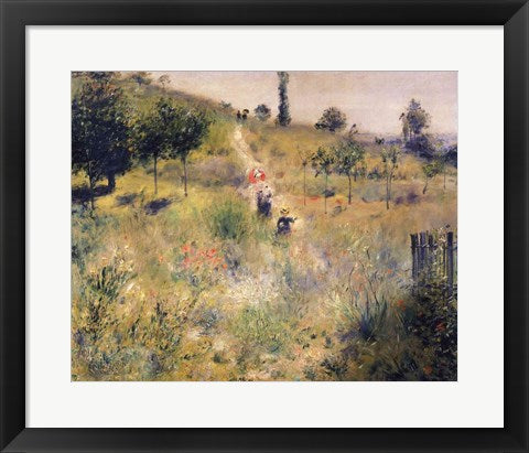 Framed Art The Path through the Long Grass by Pierre-Auguste Renoir Wall Decor 18x24 Artwork