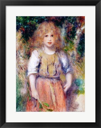Framed Art Gypsy Girl, 1879 by Pierre-Auguste Renoir Wall Decor 18x24 Artwork