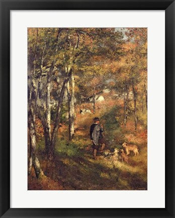 Framed Art Jules Le Coeur in the Forest of Fontainebleau, 1866 by Pierre-Auguste Renoir Wall Decor 18x24 Artwork