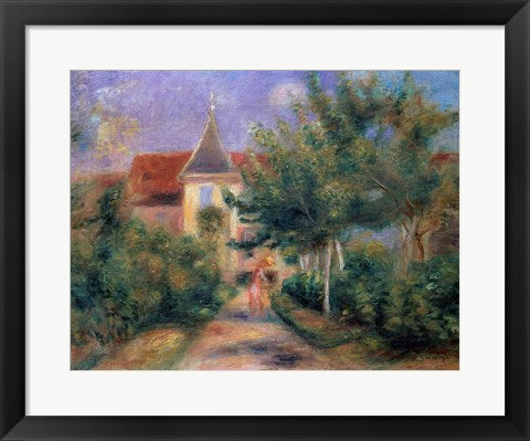 Framed Art Renoir's house at Essoyes, 1906 by Pierre-Auguste Renoir Wall Decor 18x24 Artwork
