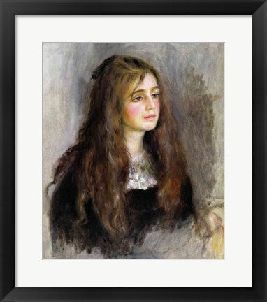 Framed Art Portrait of Julie Manet by Pierre-Auguste Renoir Wall Decor 18x24 Artwork