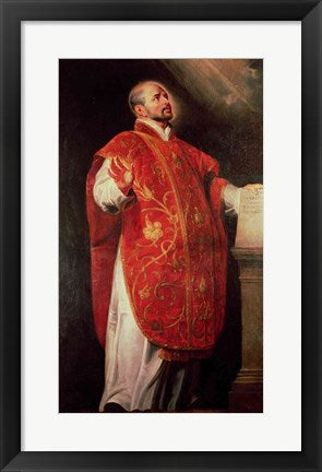 Framed Art St. Ignatius of Loyola by Peter Paul Rubens Wall Decor 18x24 Artwork
