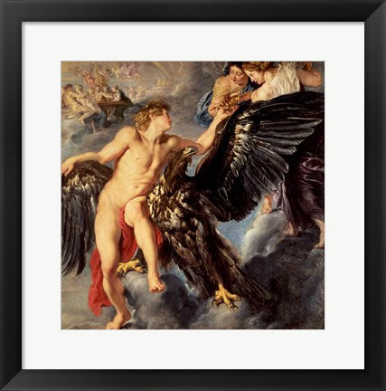 Framed Art The Kidnapping of Ganymede by Peter Paul Rubens Wall Decor 18x24 Artwork