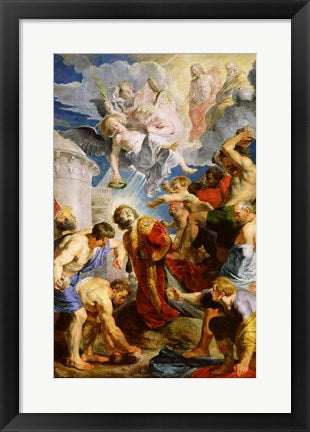 Framed Art The Stoning of St. Stephen by Peter Paul Rubens Wall Decor 18x24 Artwork