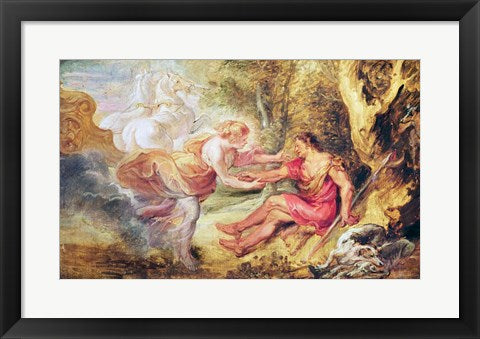 Framed Art Frame Art Aurora Abducting Cephalus, 1636 by Peter Paul Rubens Wall Decor 18x24 Artwork