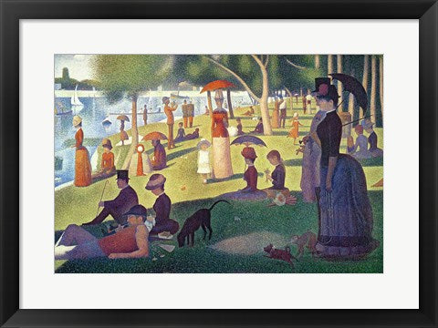Framed Art Sunday Afternoon on the Island of La Grande Jatte by Georges Seurat Wall Decor 18x24 Artwork