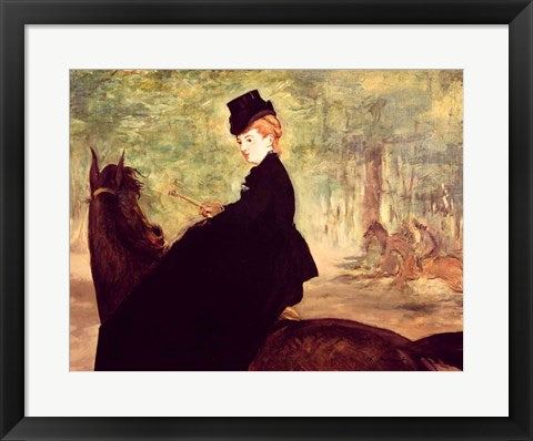 Framed Art The Horsewoman, 1875 by Edouard Manet Wall Decor 18x24 Artwork