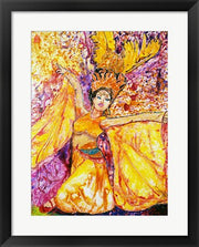 Framed Art Feather Dancer by Natalie Talocci Wall Decor 18x24 Artwork